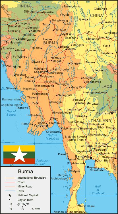 Pengertian Gambar Peta Negara Myanmar